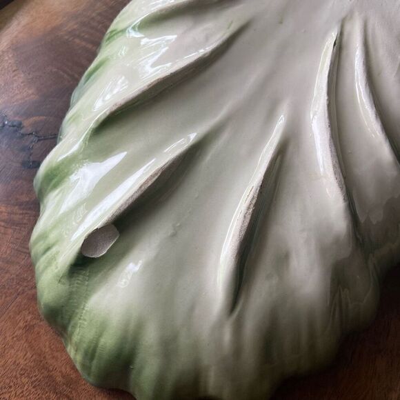 MADDUX OF CALIFORNIA Large MCM Lettuce Leaf Platter - Picture 9 of 10